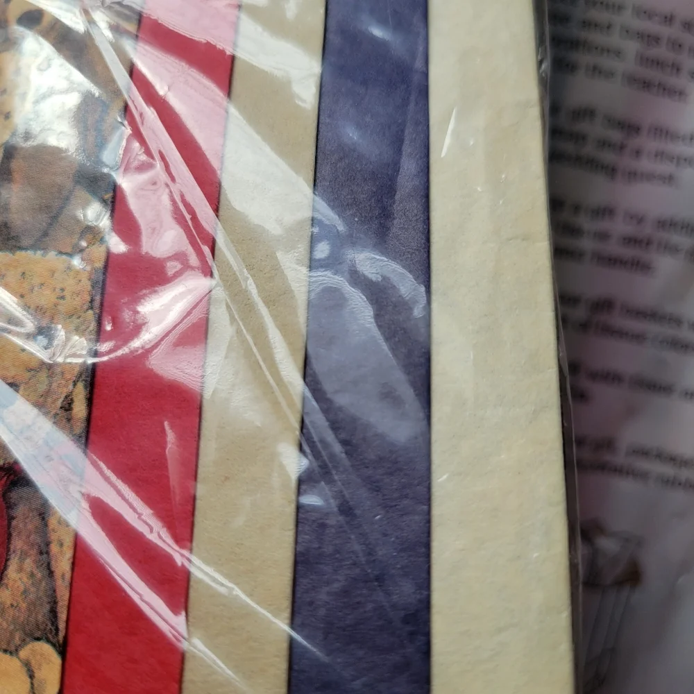 Paper Reflections Teddy Bear Tissue Paper (2pks) Vtg Y2K  USA ~ NWT/NOS FINAL!